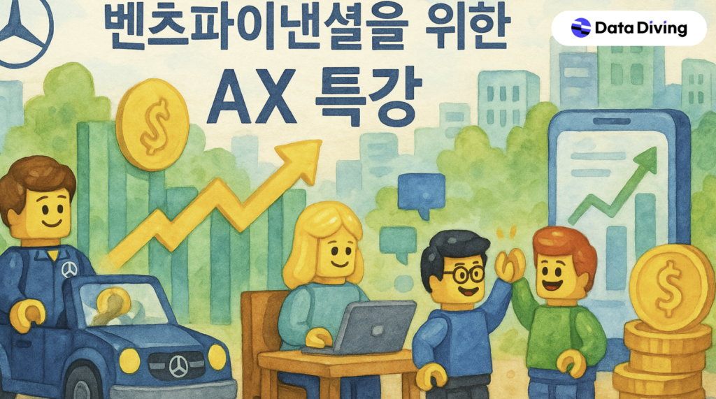 생성형AI가 만들어준 벤츠파이낸셜 생성형AI 사내교육 강의 타이틀