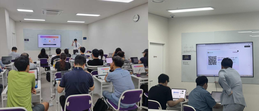 Microsoft 365 Copilot 현장 교육 사진 (클루커스 제공)